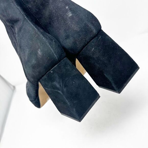 Dolce Vita Black Suede Platform Gracie Boot Zip Size 8.5 - Picture 6 of 9